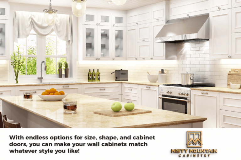 choose a wall cabinet style that matches your home 1024x682 1 3 Types of Kitchen Cabinets (and how to maximize every inch of space in them)