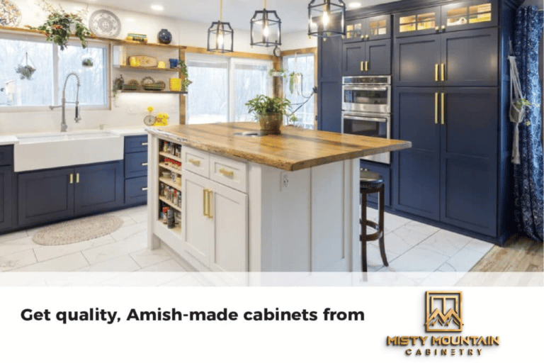 get amish made cabinets from Misty Mountain Cabinetry 1024x682 2 3 Types of Kitchen Cabinets (and how to maximize every inch of space in them)